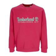 Timberland Livlig Crewneck Sweatshirt 1973 Pink, Dam