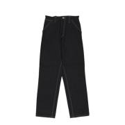 Carhartt Wip Svart Rigid Simple Pant Streetwear Black, Herr