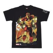 HUF Iron Man Avengers Tee Svart Streetwear Black, Herr