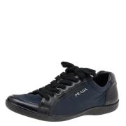 Prada Vintage Pre-owned Laeder sneakers Blue, Dam