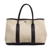 Hermès Vintage Pre-owned Canvas totevskor Beige, Dam