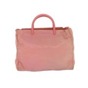 Prada Vintage Pre-owned Nylon handvskor Pink, Dam