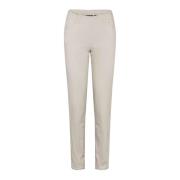 LauRie Slim-fit Trousers Beige, Dam