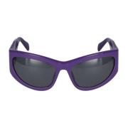 Blumarine Stiliga solglasögon Sbm840 Purple, Dam
