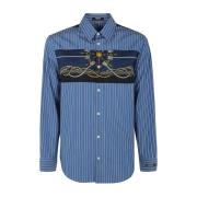 Versace Casual Shirts Blue, Herr