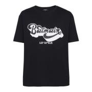 Balmain 70-tals T-shirt Black, Herr