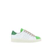 Panchic P01 Women's Lace-Up Shoe Leather Suede White-Magical Green-Pow...