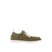 Panchic P19 Man's Lace-Up Shoe Suede Forest Night Green, Herr