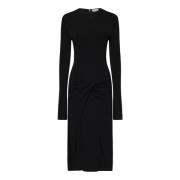 Off White Midi Dresses Black, Dam