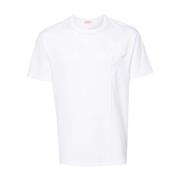 Valentino Garavani Vit Blomsterapplikation Crew Neck T-shirt White, He...