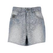 Versace Jeans Couture Denim Shorts Blue, Dam