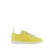 Panchic P01 Women's Lace-Up Shoe Scratched Suede Yellow Yellow, Dam