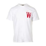 Woolrich Broderad Logotyp T-shirt Vit White, Herr