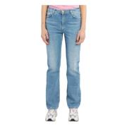 Pinko Roxanne Regular Fit High Waist Jeans Blue, Dam
