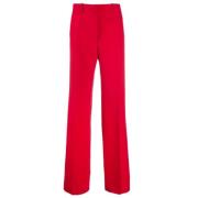 Valentino Wide Trousers Red, Dam