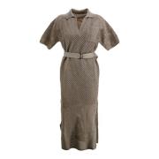 Brunello Cucinelli Knitted Dresses Brown, Dam