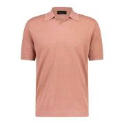 Roberto Collina Polo Shirts Pink, Herr