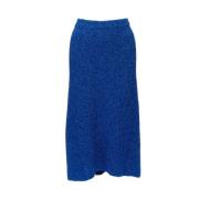 Balenciaga Vintage Pre-owned Polyester nederdelar Blue, Dam