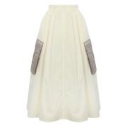 Herno Midi Skirts White, Dam