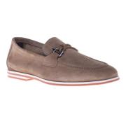 Baldinini Loafer in taupe suede Brown, Herr