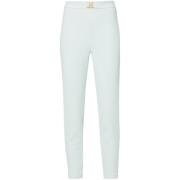 Elisabetta Franchi Blå Stretch Crepe Byxor Blue, Dam