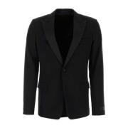 Lanvin Blazers Black, Herr