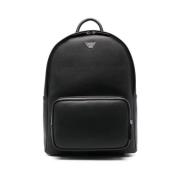 Emporio Armani Backpacks Black, Herr