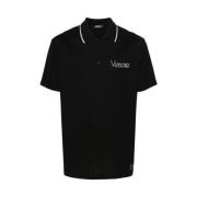 Versace Polo Shirts Black, Herr