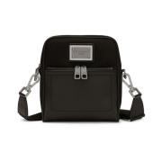 Dolce & Gabbana Svart Bum Bag med Silver-Tone Hardware Black, Herr