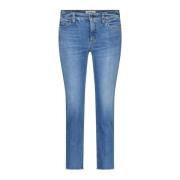 Cambio Mid-Waist Skinny Jeans för Kvinnor Blue, Dam