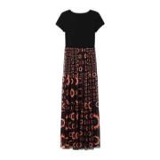 Desigual Maxi Dresses Multicolor, Dam