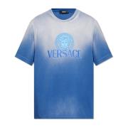 Versace T-shirt med logotyp Blue, Herr