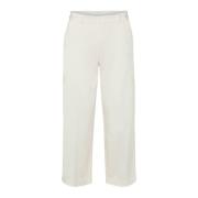 LauRie Cropped Trousers White, Dam