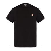 Maison Kitsuné T-shirt med logotyp Black, Herr