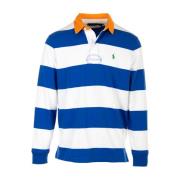 Ralph Lauren Blå Långärmad Rugby T-shirts och Polos Blue, Herr