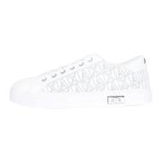 Armani Exchange Vita Sneakers med Logodetalj White, Dam