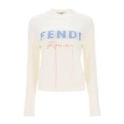 Fendi Round-neck Knitwear White, Dam