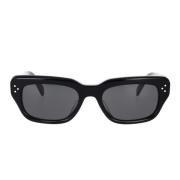 Celine Geometriska solglasögon med chic stil Black, Unisex