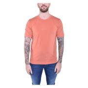 C.p. Company Orange Logo T-shirt Resist Dyed Orange, Herr