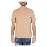 Tommy Jeans T-Shirts Beige, Herr