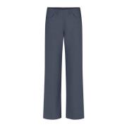 LauRie Wide Trousers Blue, Dam