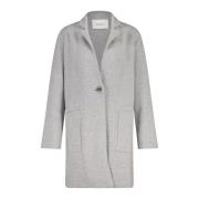 Lisa Yang Single-Breasted Coats Gray, Dam