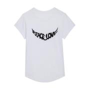 Zadig & Voltaire Vita T-shirts och Polos White, Dam