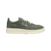 Autry Vintage Grön Läder Sneakers Green, Herr