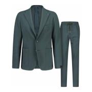 Tagliatore Single Breasted Suits Green, Herr