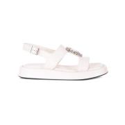 Loriblu Flat Sandals White, Dam