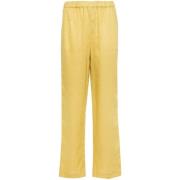 Fabiana Filippi Straight Trousers Yellow, Dam