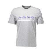 Jacob Cohën Ljusgrå T-Shirt för Män Gray, Herr