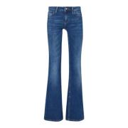 Liu Jo Glamorösa Flare Jeans för Kvinnor Blue, Dam