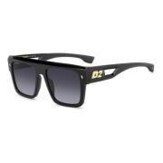 Dsquared2 Svarta Solglasögon D2 0127/S Black, Unisex